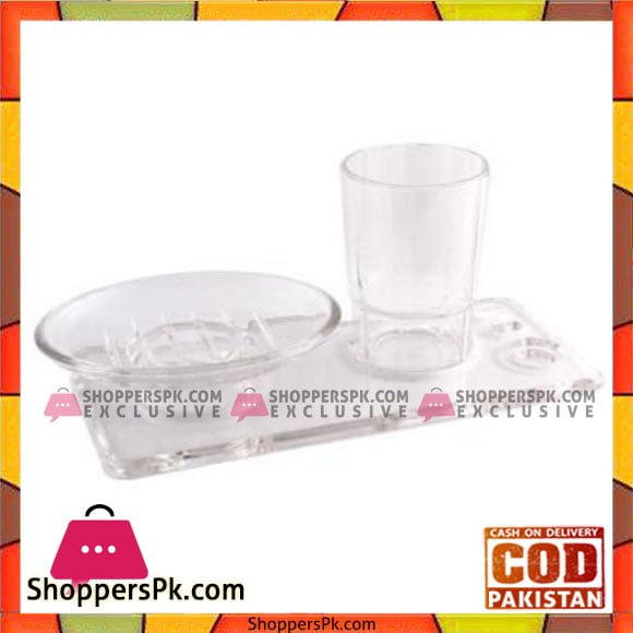 Acrylic Ware Twin Wall Fixing Soap - Mi0138 - Made in Taiwan