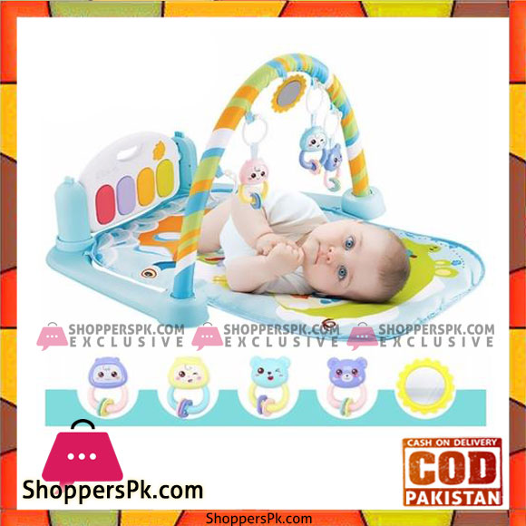 Baby Piano Gym Playmats 5 in 1 Baby Training Activity Toy Music & Light - BAY0130
