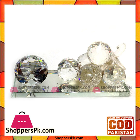 Crystal Glass Grapes Table Decoration