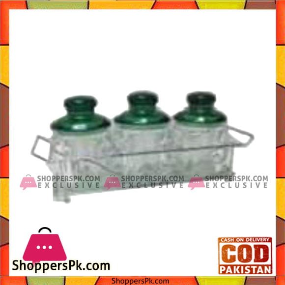 Fine Collection 7 Pcs Jar Set W/Stand - Bh0006Ac - Made in Taiwan