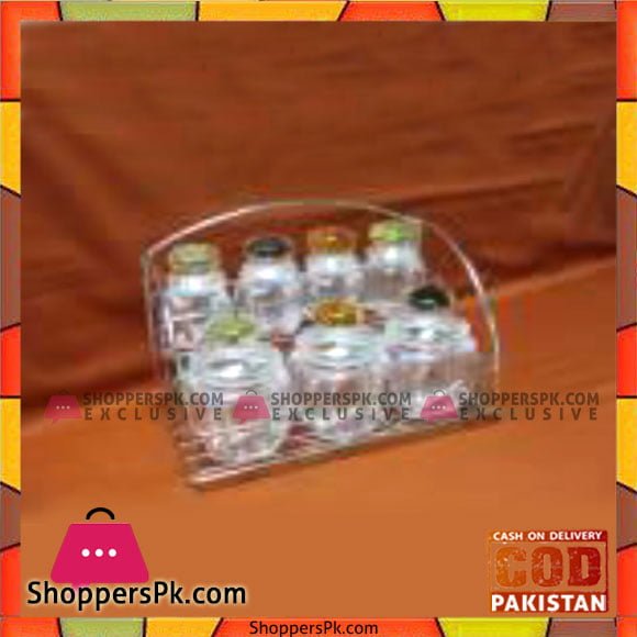 Fine Collection 7 Pcs Jar Set M/Stand - Bh0001Ac - Made in Taiwan
