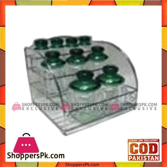 Fine Collection 9 Pcs Jar Set/Stand - Bh0007Ac - Made in Taiwan