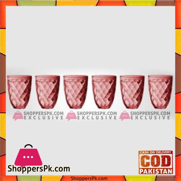 Fine Collection Deluxe Glass Red - Bg34-6X1 - Made in Taiwan