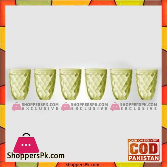 Fine Collection Deluxe Glass Yellow - Bg34-6X1 - Made in Taiwan