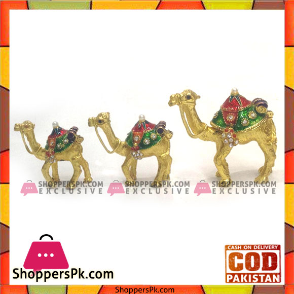Home Decor High Quality Metal 3pcs Camel Set