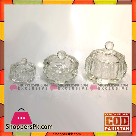 Home Decoration 3pcs Crystal Glass Bowls