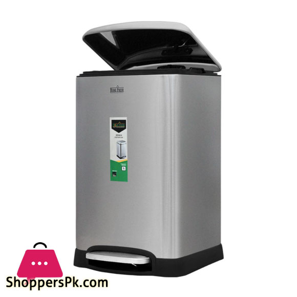 Home Fresh Stainless Steel Square Pedal Bin 20 Liter - HF0019