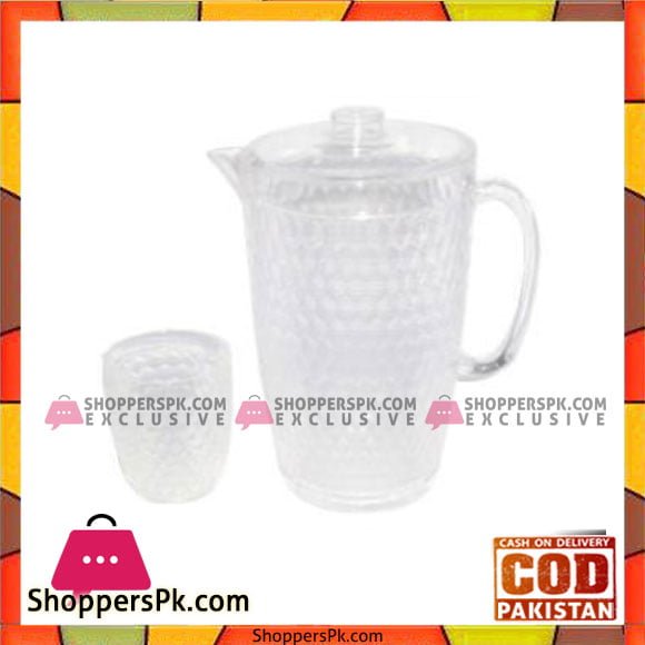 New Emerald Clear 7 Pcs Water Set Honey - Bh0161 - High Quality