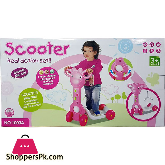 Pink Giraffe My First Scooter Ride