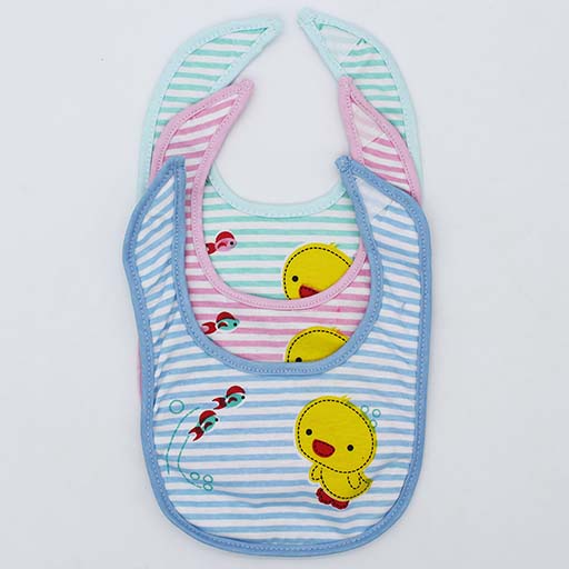 3PCS MEDIUM BIB - Random Design