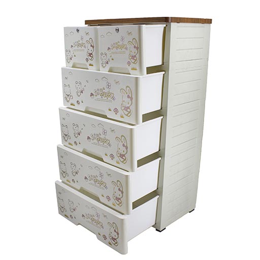 4+2 DRAWERS WOOD TOP SO HAPPY 61050T