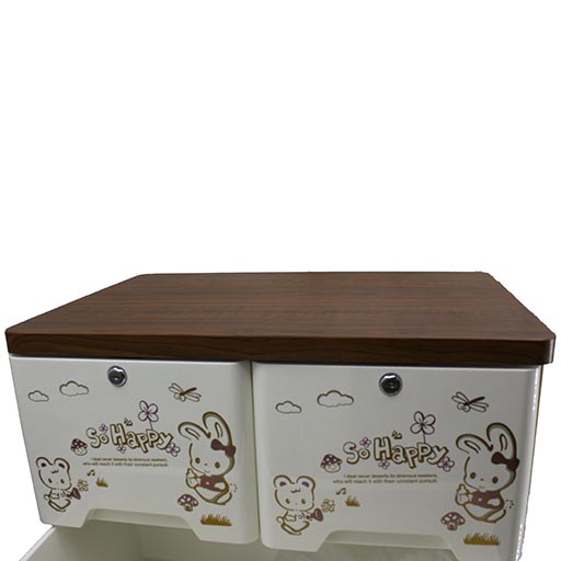 4+2 DRAWERS WOOD TOP SO HAPPY 61050T