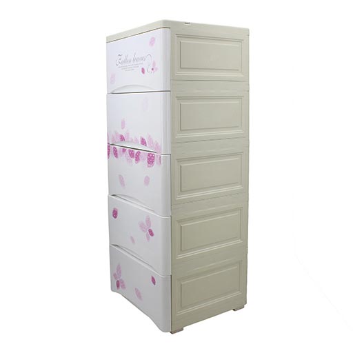 5 LAYER DRAWERS PINK FALLEN LEAVES 3815