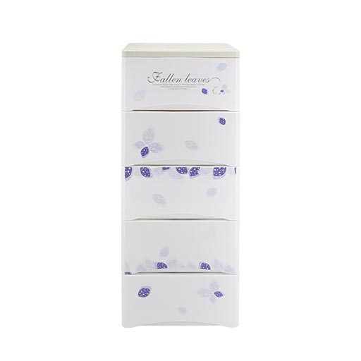5 LAYER DRAWERS PURPLE FALLEN LEAVES 3825