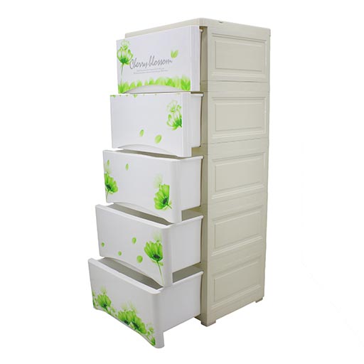 5 LAYER DRAWERS GREEN CHERRY BLOSSOM 3855