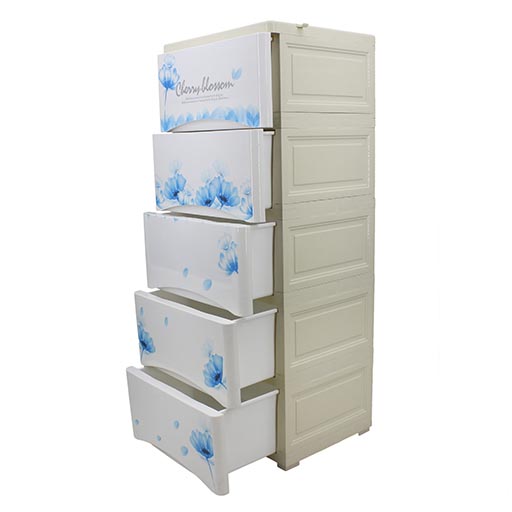 5 LAYER DRAWERS BLUE CHERRY BLOSSOM 3865
