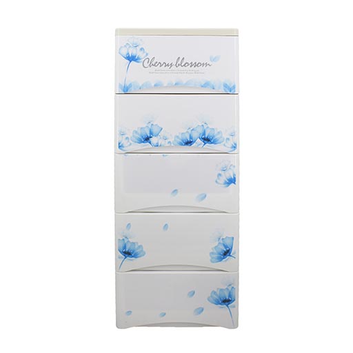 5 LAYER DRAWERS BLUE CHERRY BLOSSOM 3865