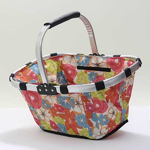 COLLAPSIBLE FOLDING MULTI PRINTED INSULATED PICNIC BASKET