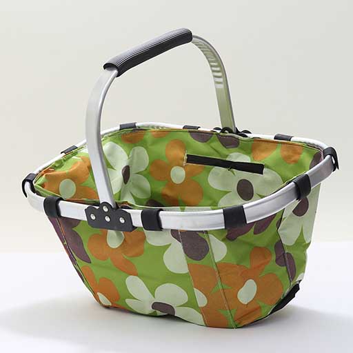 COLLAPSIBLE FOLDING MULTI PRINTED INSULATED PICNIC BASKET
