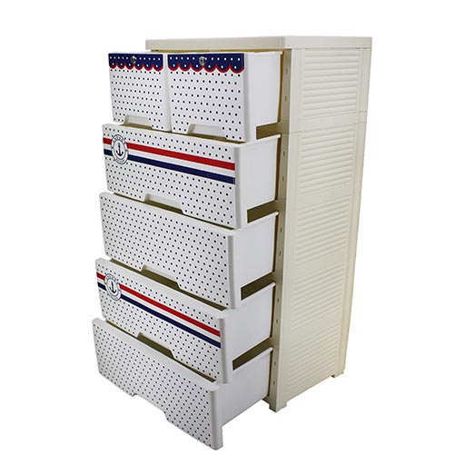 4+2 DRAWERS ANCHOR SAILOR DOT 8002-5