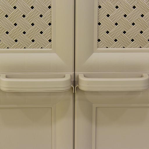 5 LAYER CUPBOARD WOOD RATTAN 78332