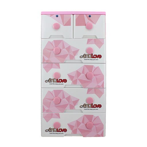 4+2 DRAWERS AND LOVE PINK HANDLE 3035A