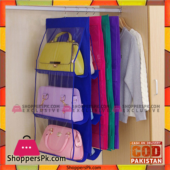 6 Hanging Foldable Bag Storage Pocket Hanging