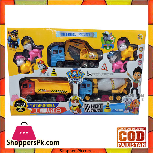 7Pcs Hot Truck Paw Patrol Toy Set