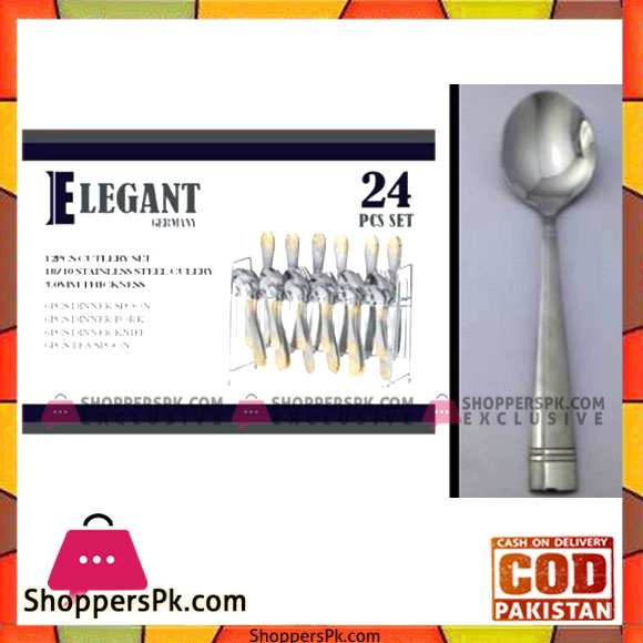 Elegant 24Pcs Stnd Cutlery Set - EL24S08