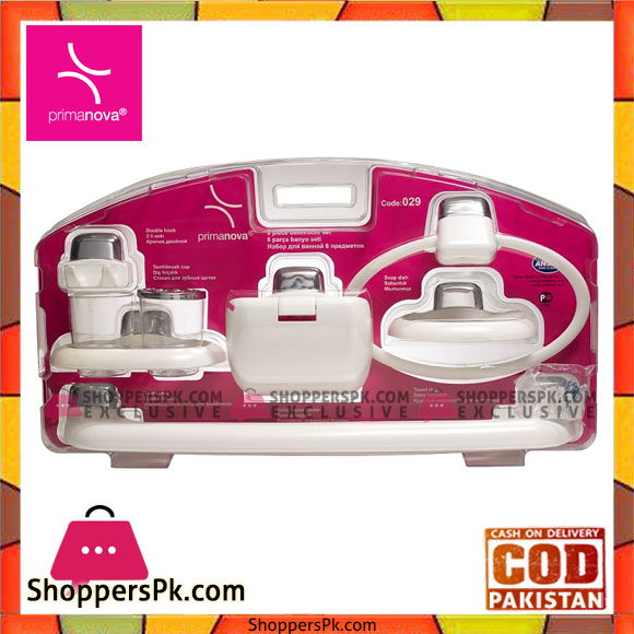 Primanova Bathroom Set 6 Pieces Turkey Made 2901