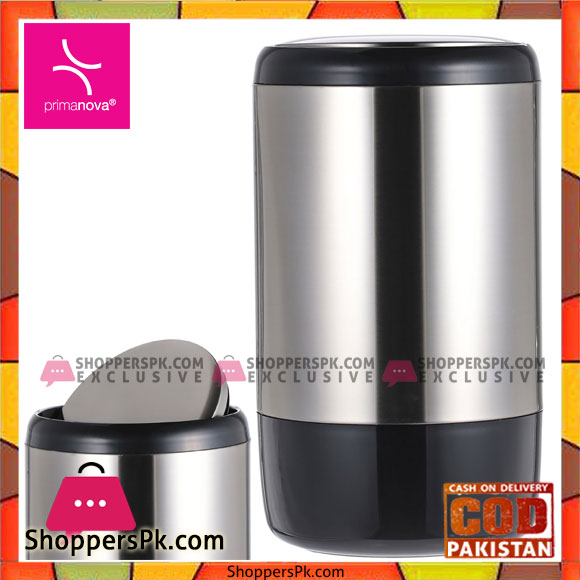 Primanova Lima Waste Bin 20 Liters Black Turkey Made E12-06