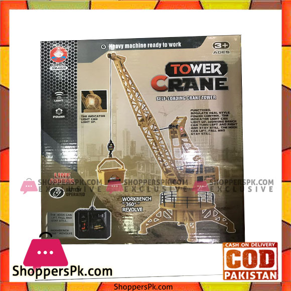 RC Crane Tower Forklift Construction Playset 360 degree rotary 6820L