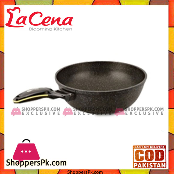 Lacena Marble Coacting Wok 30cm