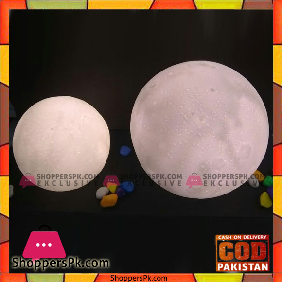 1Pcs Small 3D Printing Moon LED Night Light Lamp