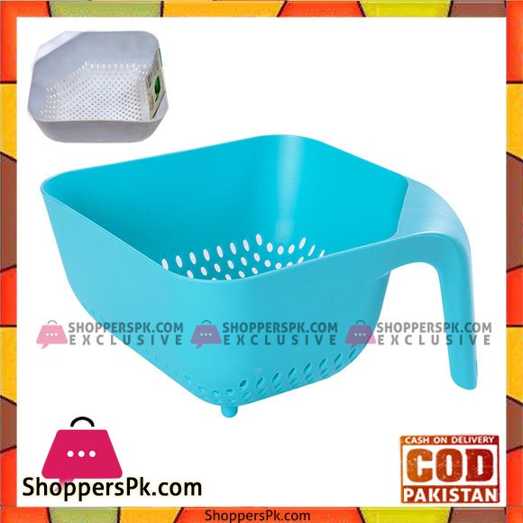 Alaca Vegetable and Rice Strainer Bowl White 3 Ltr