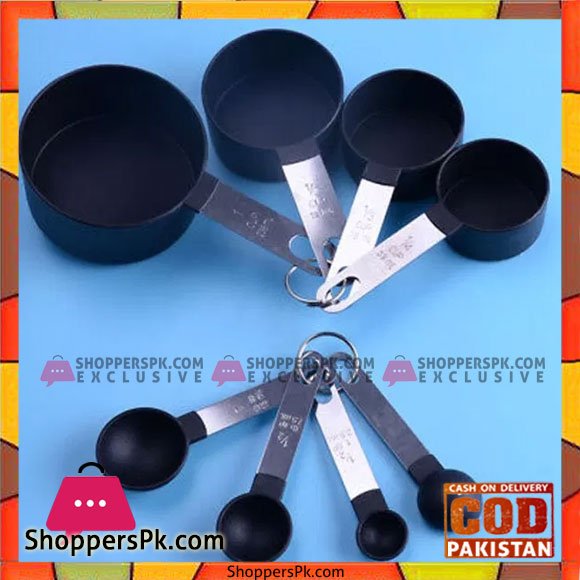 Core Kitchen Black Measuring Cups and Soon 8 Pcs Set