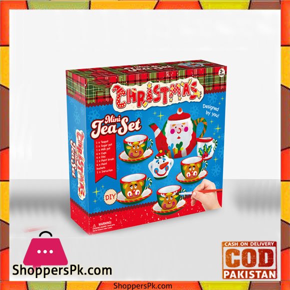 DIY Painting Doodle Plastic Mini Tea Set For Children