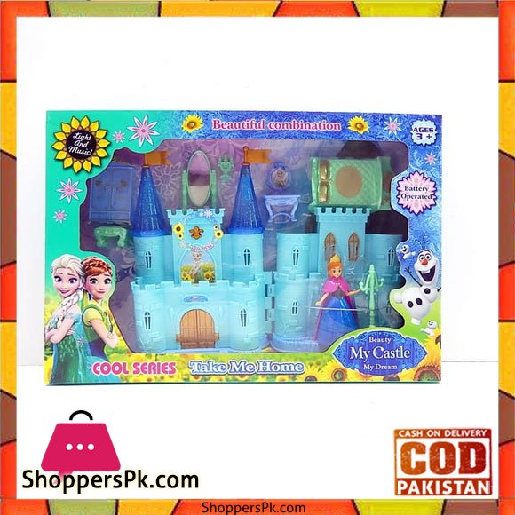 Frozen Castle Music Light with Furniture & A Princess Doll