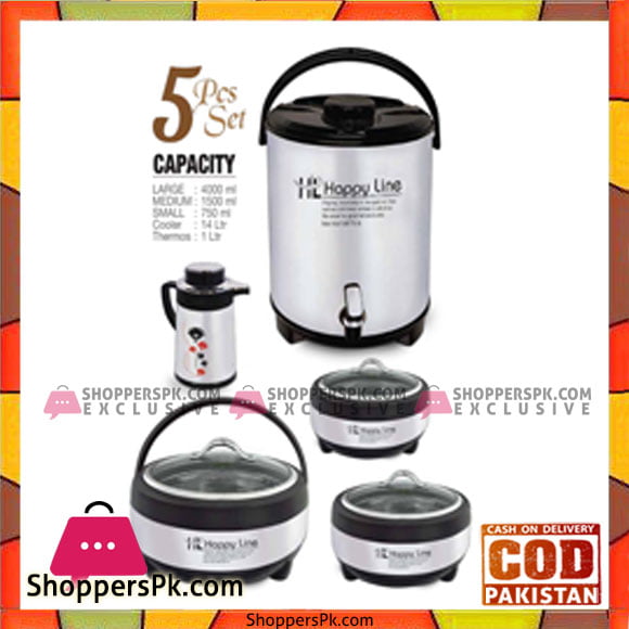 Happy Handsome Line Steel 5 Pcs Set