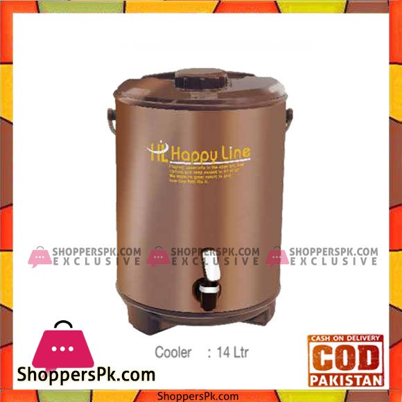 Happy Line Metallic Water Cooler 14 Liters