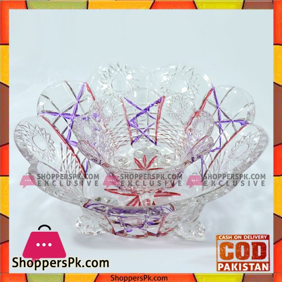 High Quality Classic Glass Serving Bowl 2 Pcs Set