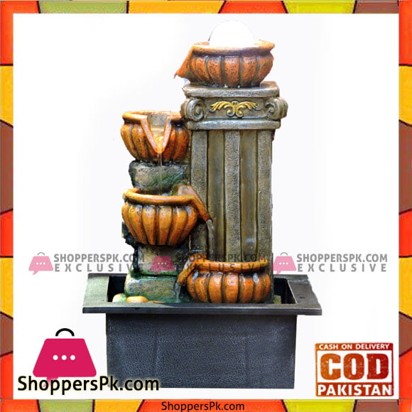 Home Decoration Small Waterfall Fountain LED Rolling Crystal Ball