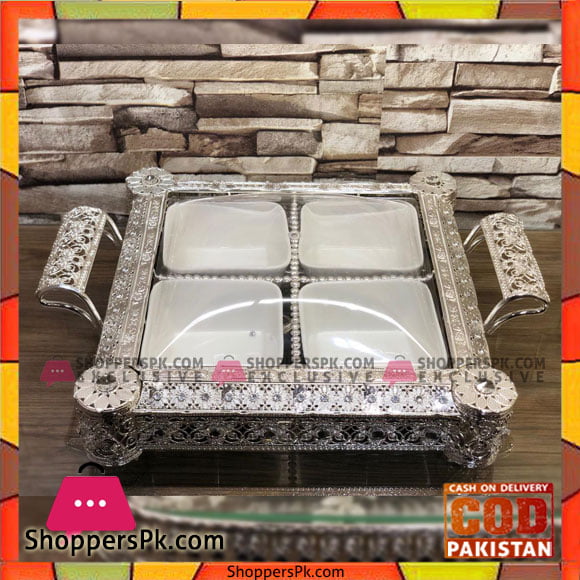High Quality Glass Flower Design Serving Dish