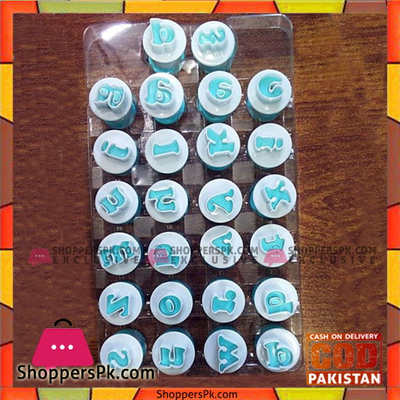 26Pcs Mini Lower Case Alphabet Plunger Cutter Set