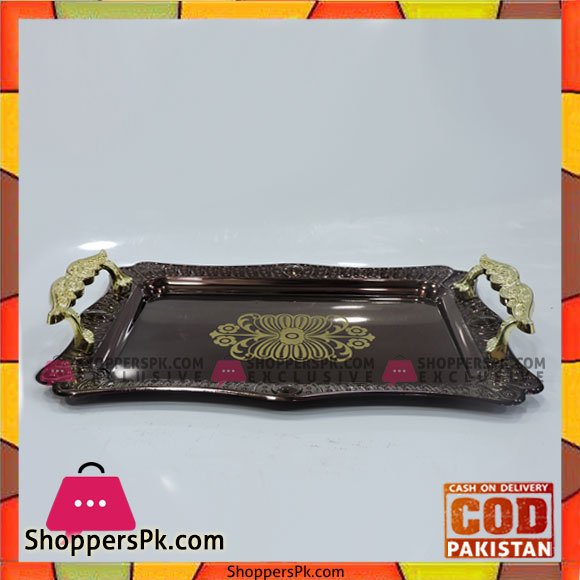 High Quality Stainless Steal Serving Tray 3 Pcs Set