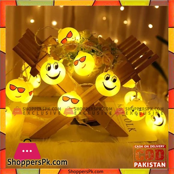 Pack of 20 Led Emoji Shape Fairy Light String