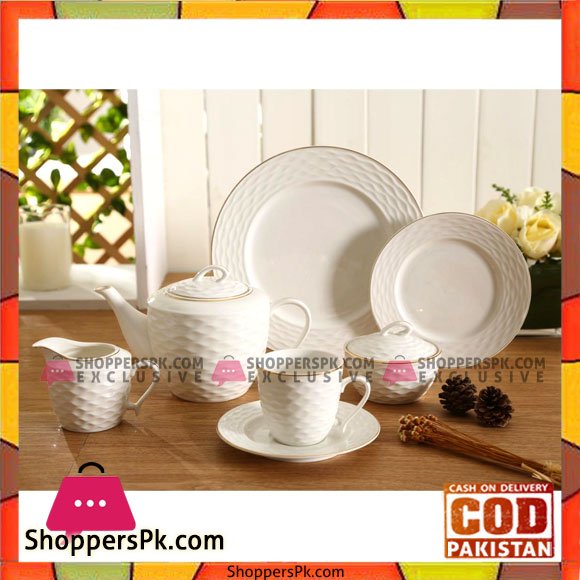 Solecasa Tea Set - Set of 24 - Gold Lining