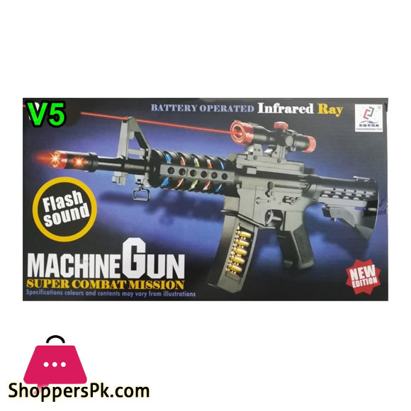 The Gun has Lights and Sounds. M16 has Lights and Sounds.