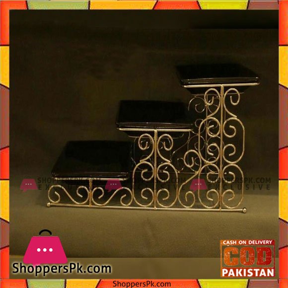 Three Step Rack Black
