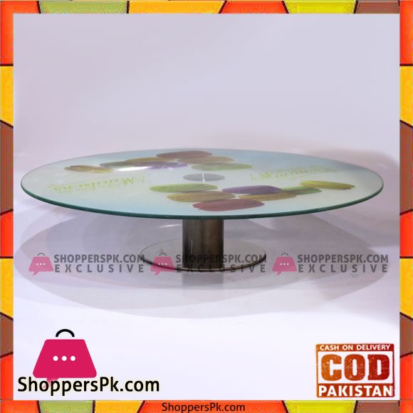 Fancy Colorful Plain Cake Stand 12.5 Inches